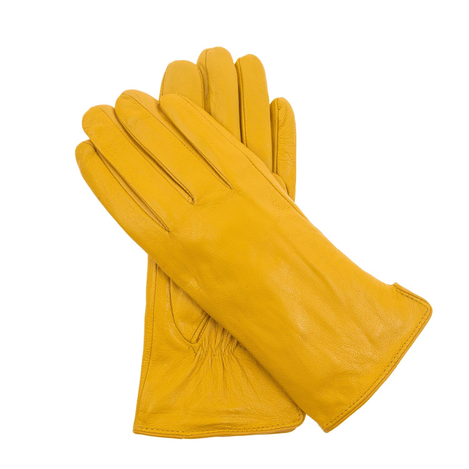 Ladies mustard 2024 leather gloves